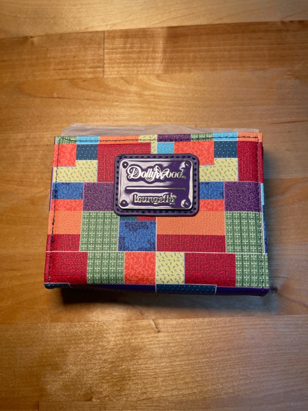 Dolly Parton Coat of Many Colors Loungefly Mini Backpack with Matching Wallet - Picture 5 of 16